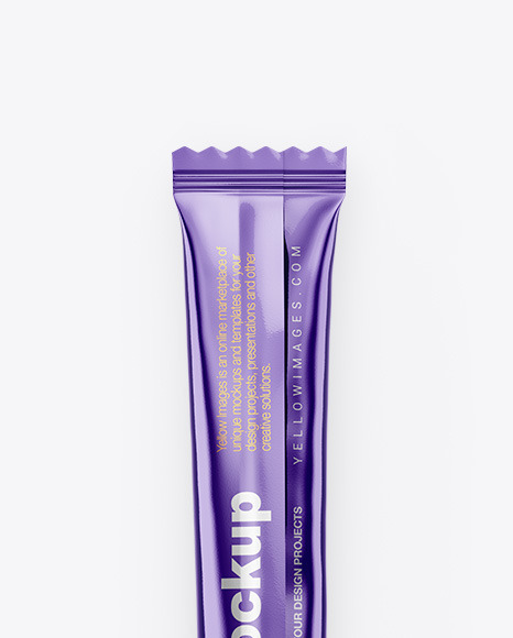 Metallic Stick Sachet Mockup PSD #7