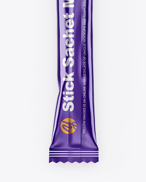 Metallic Stick Sachet Mockup PSD #5