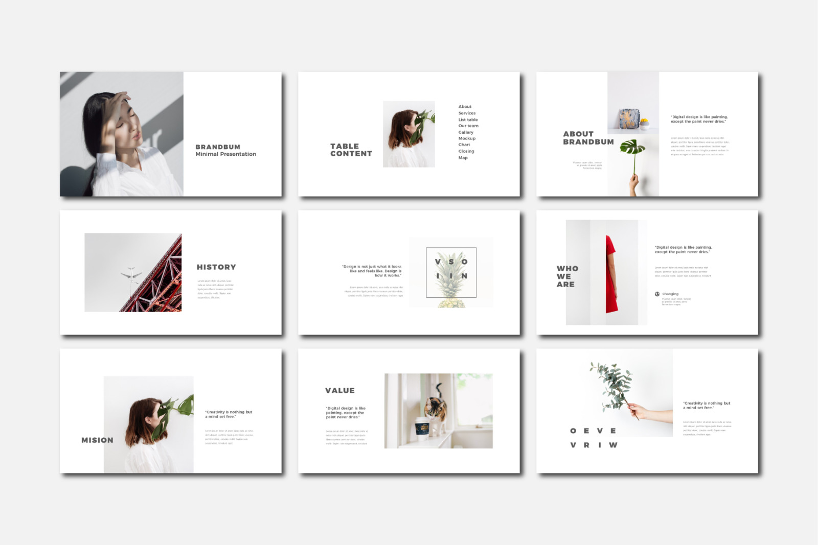 Brandbum Bundle Presentation Template on Yellow Images Creative Store