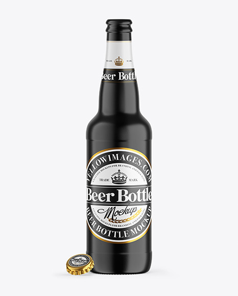 Ceramic Beer Bottle Mockup