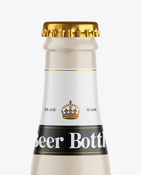 Ceramic Beer Bottle Mockup PSD #6