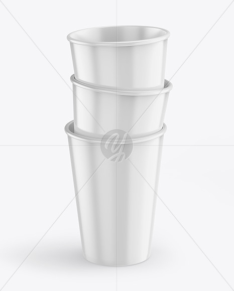 Glossy Coffee Cups Mockup PSD #3