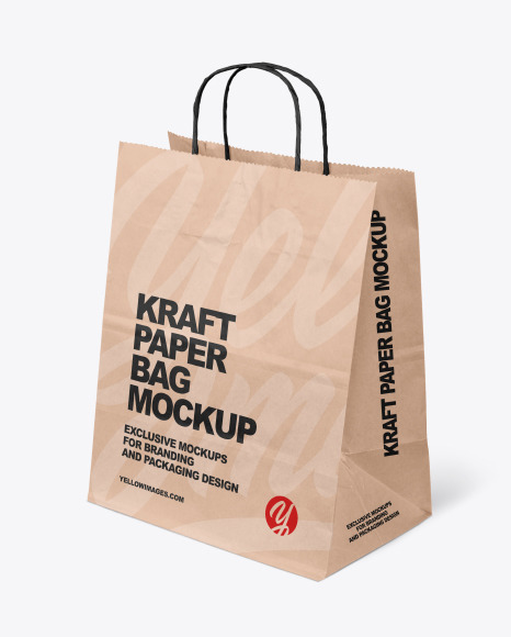 Download Kraft Paper Shopping Bag Mockup Download Graphic Design Mockup