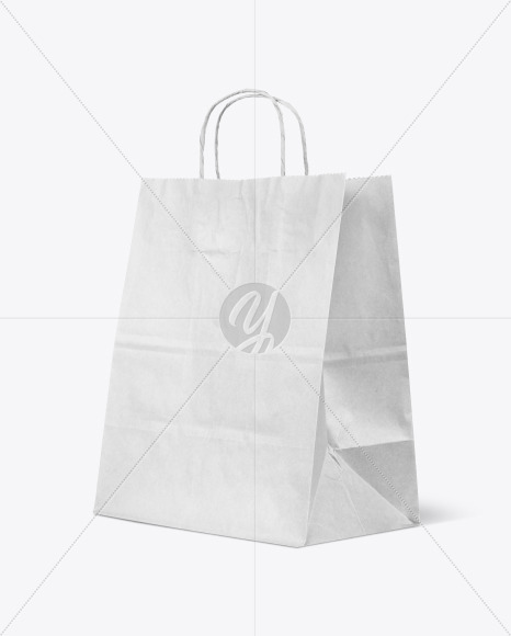 white paper shopping bag