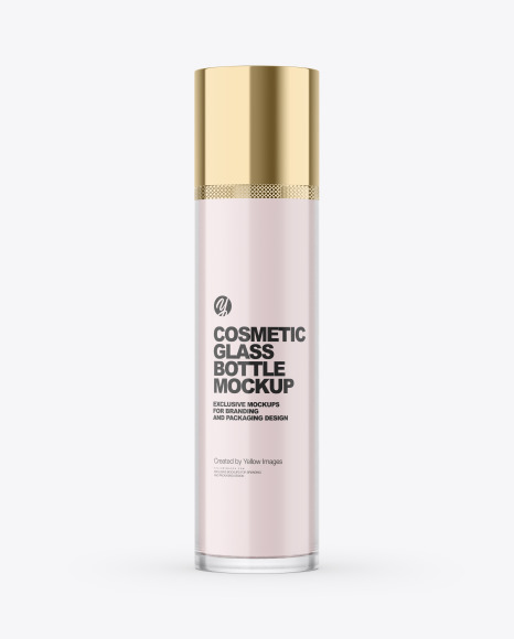 Cosmetic Glass Bottle Mockup