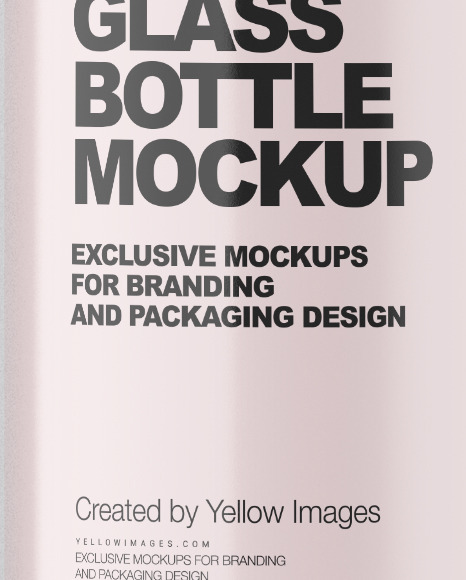 Cosmetic Glass Bottle Mockup PSD #1