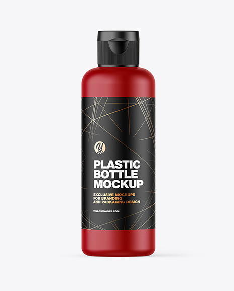 Matte Plastic Bottle Mockup PSD #2
