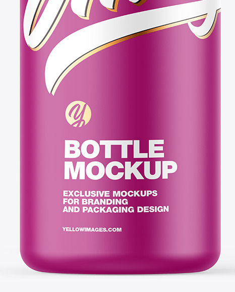 Matte Plastic Bottle Mockup PSD #6
