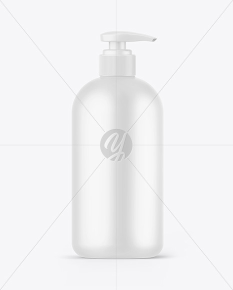 Matte Bottle w/ Pump Mockup Matte Bottle w/ Pump Mockup