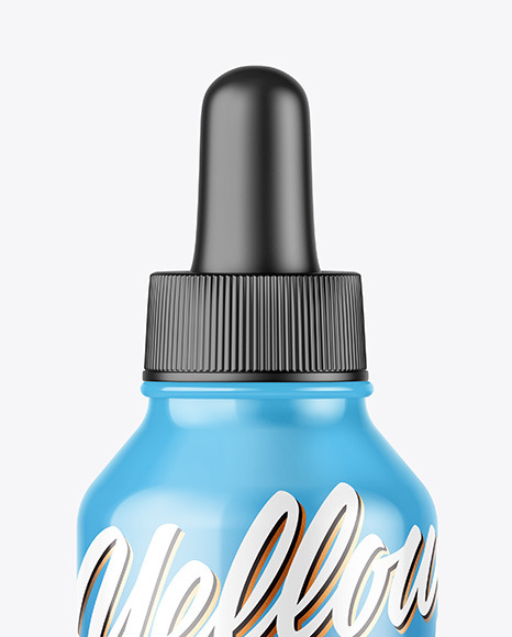Glossy Dropper Bottle Mockap PSD #2