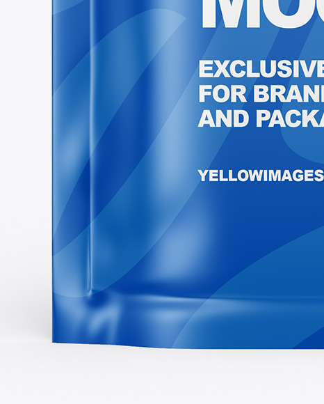 Download Matte Stand Up Pouch Mockup In Pouch Mockups On Yellow Images Object Mockups