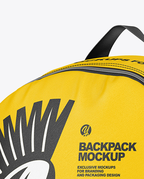 Backpack Mockup In Apparel Mockups On Yellow Images Object Mockups