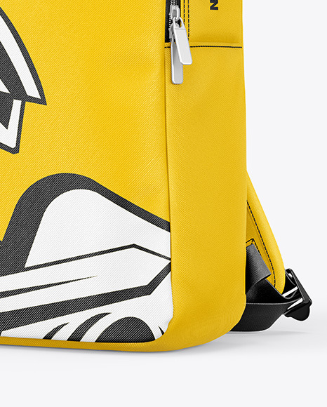 Backpack Mockup In Apparel Mockups On Yellow Images Object Mockups