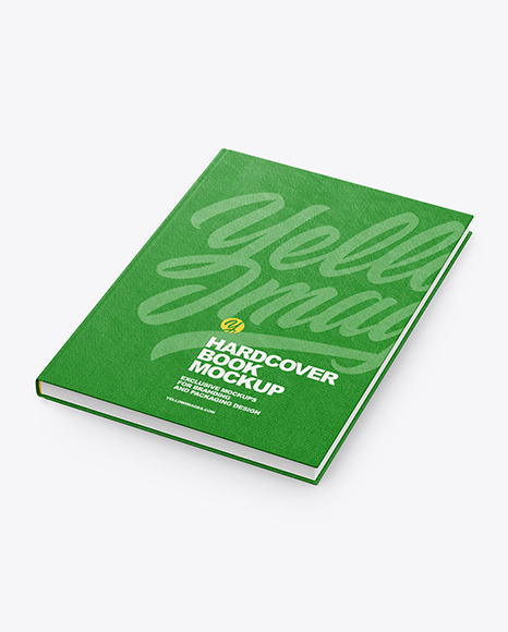 Hardcover Book w/ Fabric Cover Mockup