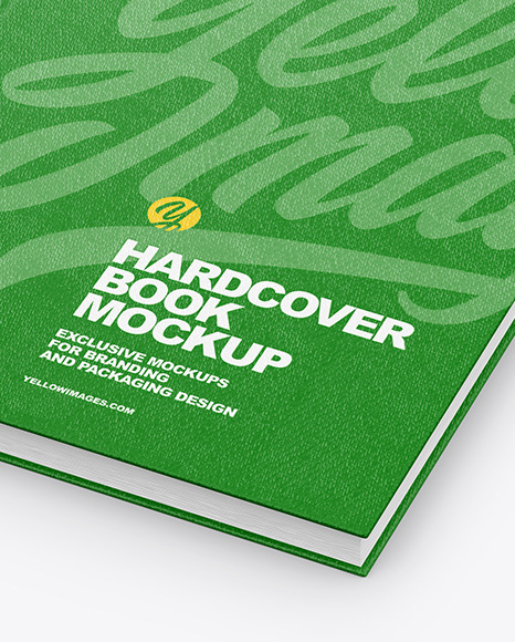 Hardcover Book w  Fabric Cover Mockup PSD #2
