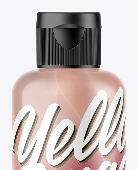 Glossy Plastic Bottle Mockup PSD #1