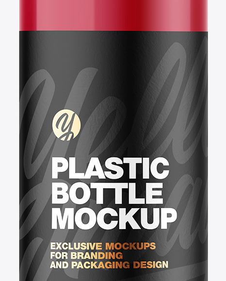 Glossy Plastic Bottle Mockup PSD #7