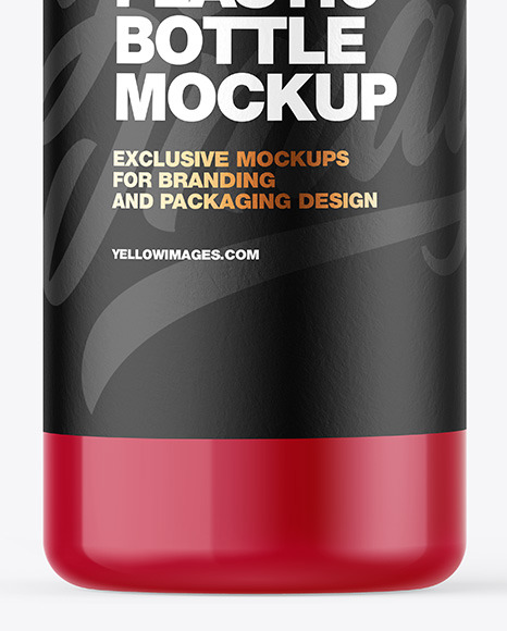 Glossy Plastic Bottle Mockup PSD #5