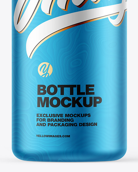 Metallic Bottle Mockup PSD #5