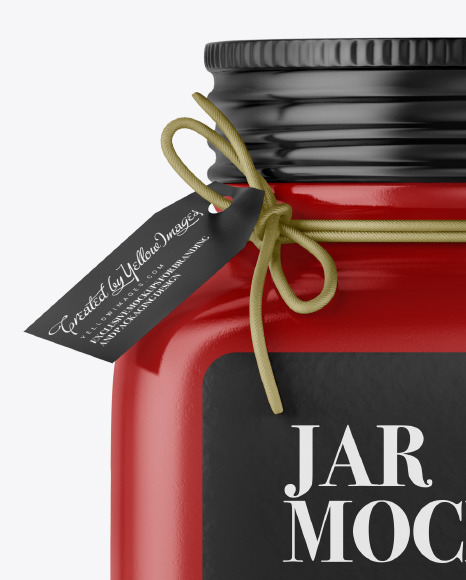 Glossy Ceramic Jar Mockup PSD #1