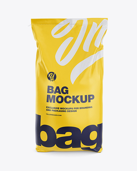 Polypropylene Bag 3D Mockup PSD #2