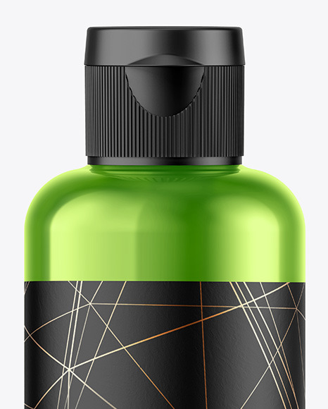 Metallic Bottle Mockup PSD #1