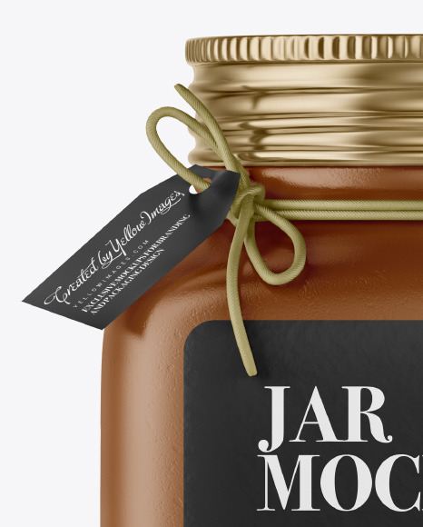 Matte Ceramic Jar Mockup PSD #6