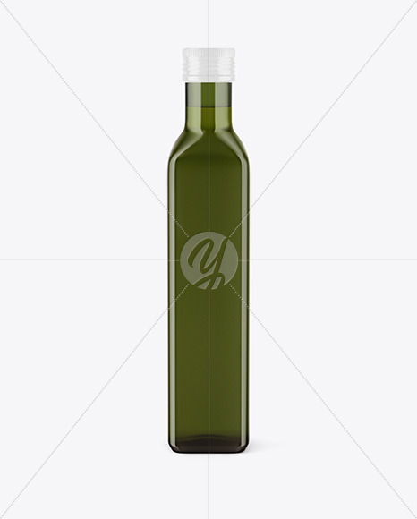 Green Glass Olive Oil Bottle Mockup Green Glass Olive Oil Bottle Mockup