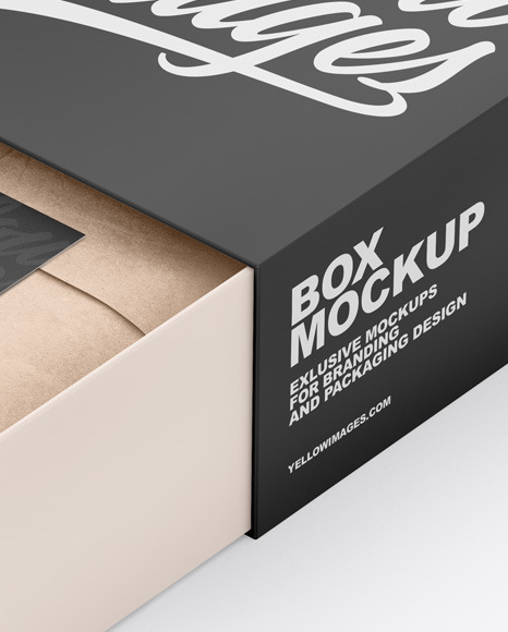 Download Opened Box Mockup In Box Mockups On Yellow Images Object Mockups