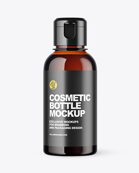 Download Amber Cosmetic Bottle Mockup In Bottle Mockups On Yellow Images Object Mockups