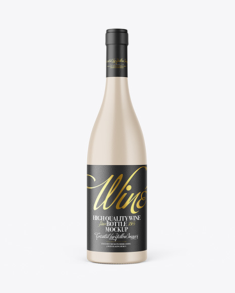 Ceramic Wine Bottle Mockup PSD #2