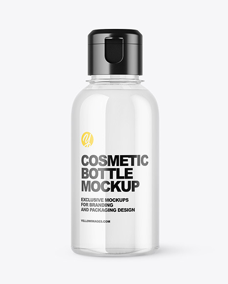 Clear Cosmetic Bottle Mockup PSD #2