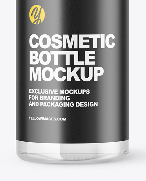 Clear Cosmetic Bottle Mockup PSD #5