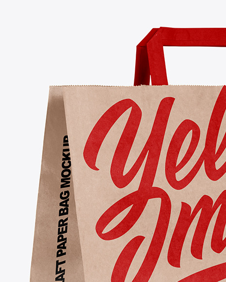 Kraft Paper Shopping Bag Mockup PSD #3