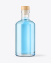 Gin Bottle with Wooden Cap Mockup