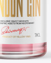 Gin Bottle with Wooden Cap Mockup