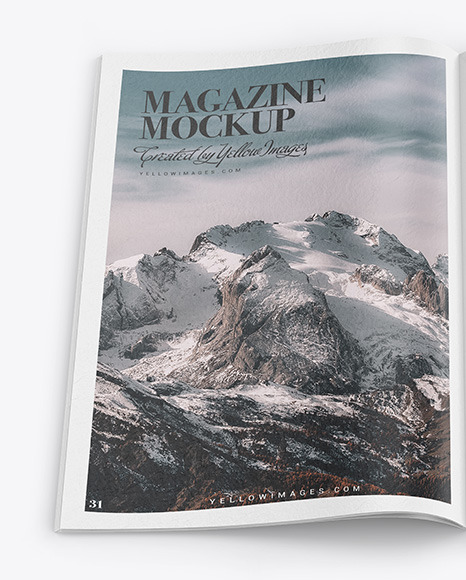Paper Magazine Mockup PSD #1