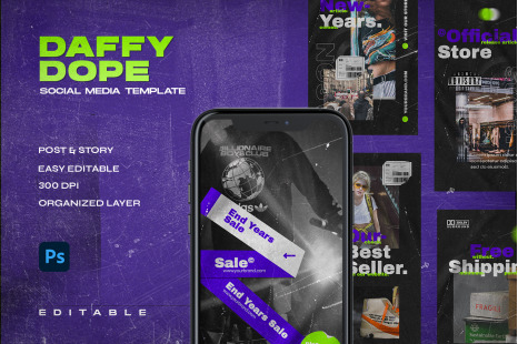 Daffydope - Instagram Stories &amp; Post Template