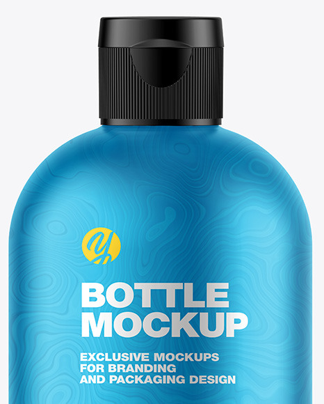 Matte Metallic Bottle Mockup PSD #2