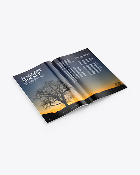 Glossy Magazine Mockup