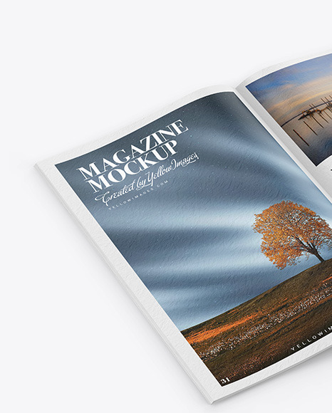 Download Textured Magazine Mockup In Stationery Mockups On Yellow Images Object Mockups