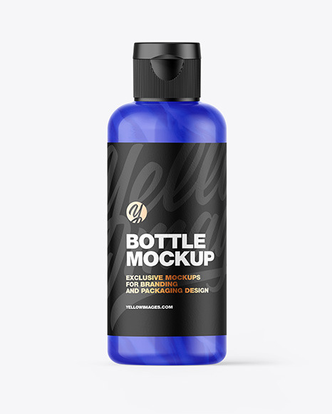 Glossy Plastic Bottle Mockup PSD #2
