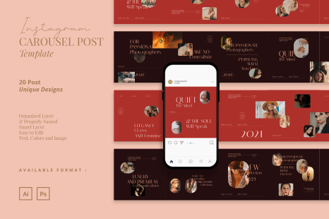Luxury Carousel Instagram Post Template