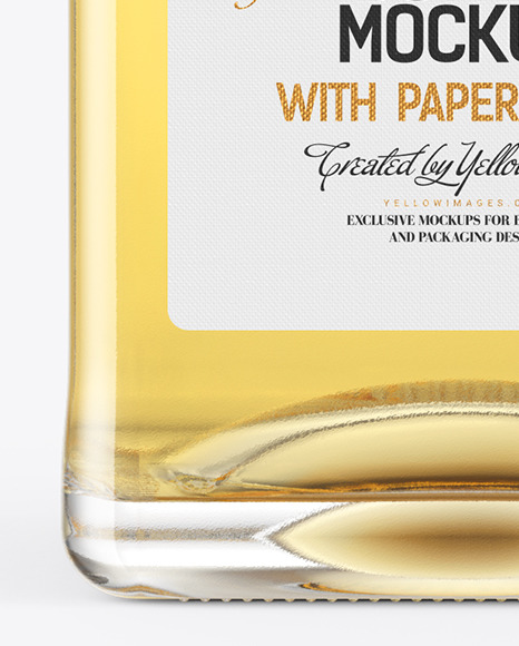 Download Square Golden Tequila Bottle Mockup In Bottle Mockups On Yellow Images Object Mockups