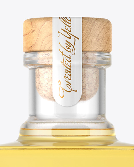 Square Golden Tequila Bottle Mockup PSD #5