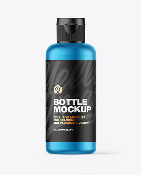 Metallic Bottle Mockup PSD #2