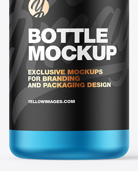 Metallic Bottle Mockup PSD #6