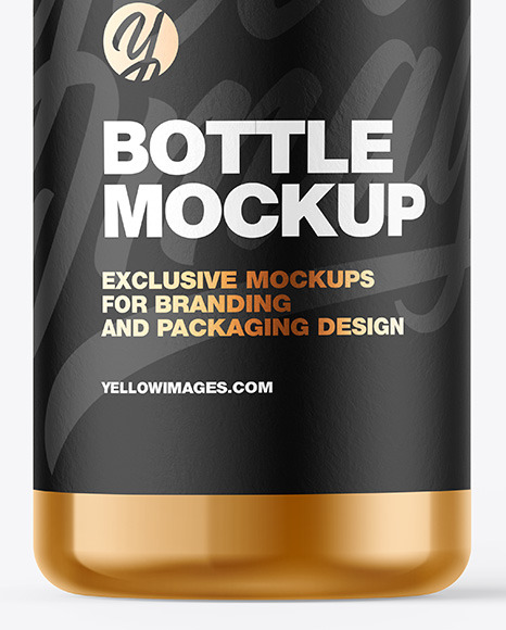 Metallic Bottle Mockup PSD #6