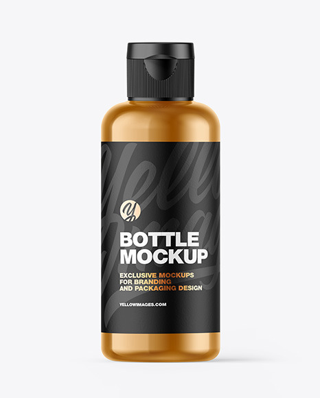 Metallic Bottle Mockup PSD #2