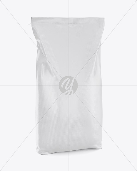 Free Polypropylene Bag 3D Mockup - Halfside View